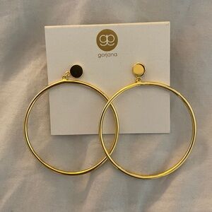Gorjana gold big hoop earrings